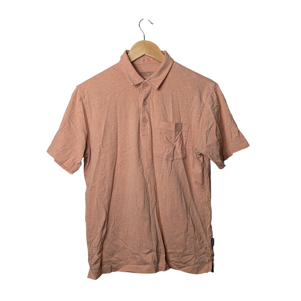 Patagonia Squeaky Clean Polo Mens S Toasted Peach Organic Cotton 53250 SP21